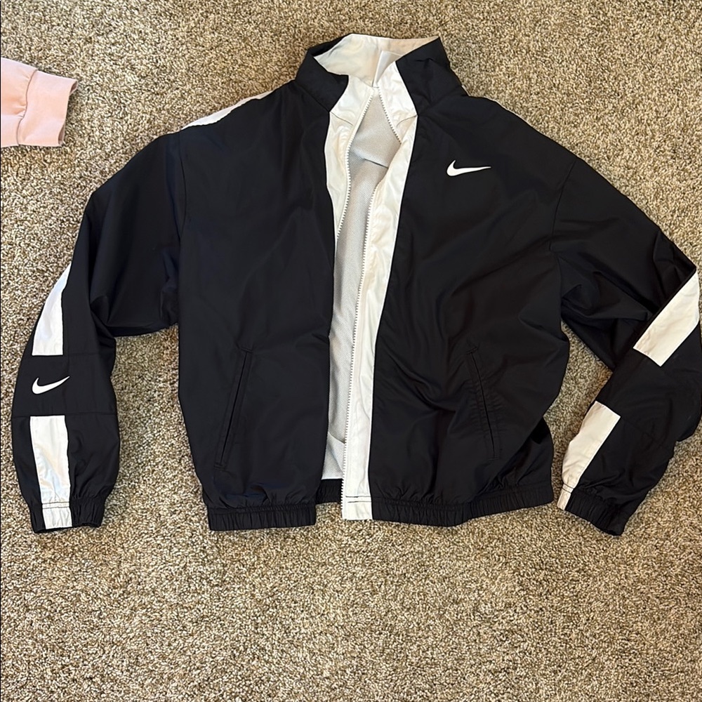 Nike Black and White Sports Jacket